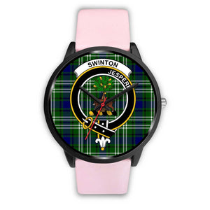 Swinton Clans ,Silver Metal Link watch, leather steel watch, tartan watch, tartan watches, clan watch, scotland watch, merry christmas, cyber Monday, halloween, black Friday