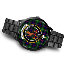 Load image into Gallery viewer, Sutherland II Clans ,Brown Leather watch, leather steel watch, tartan watch, tartan watches, clan watch, scotland watch, merry christmas, cyber Monday, halloween, black Friday