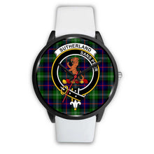 Load image into Gallery viewer, Sutherland II Clans ,Silver Metal Mesh watch, leather steel watch, tartan watch, tartan watches, clan watch, scotland watch, merry christmas, cyber Monday, halloween, black Friday