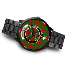 Load image into Gallery viewer, Middleton Modern Clans ,Brown Leather watch, leather steel watch, tartan watch, tartan watches, clan watch, scotland watch, merry christmas, cyber Monday, halloween, black Friday
