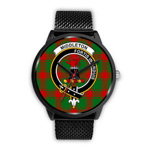Load image into Gallery viewer, Middleton Modern Clans ,Rose Gold Metal Mesh watch, leather steel watch, tartan watch, tartan watches, clan watch, scotland watch, merry christmas, cyber Monday, halloween, black Friday