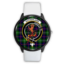 Load image into Gallery viewer, Sutherland I Clans ,Silver Metal Mesh watch, leather steel watch, tartan watch, tartan watches, clan watch, scotland watch, merry christmas, cyber Monday, halloween, black Friday