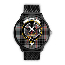 Load image into Gallery viewer, Moffat Modern Clans ,Rose Gold Metal Mesh watch, leather steel watch, tartan watch, tartan watches, clan watch, scotland watch, merry christmas, cyber Monday, halloween, black Friday