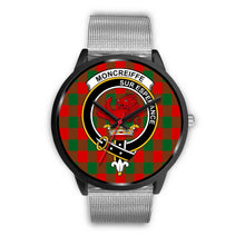 Load image into Gallery viewer, Moncrieffe Clans ,Rose Gold Metal Link watch, leather steel watch, tartan watch, tartan watches, clan watch, scotland watch, merry christmas, cyber Monday, halloween, black Friday