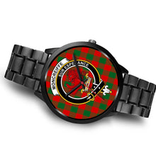Load image into Gallery viewer, Moncrieffe Clans ,Brown Leather watch, leather steel watch, tartan watch, tartan watches, clan watch, scotland watch, merry christmas, cyber Monday, halloween, black Friday
