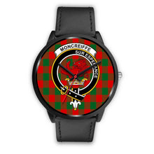 Load image into Gallery viewer, Moncrieffe Clans ,Black Metal Mesh watch, leather steel watch, tartan watch, tartan watches, clan watch, scotland watch, merry christmas, cyber Monday, halloween, black Friday