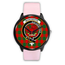 Load image into Gallery viewer, Moncrieffe Clans ,Silver Metal Link watch, leather steel watch, tartan watch, tartan watches, clan watch, scotland watch, merry christmas, cyber Monday, halloween, black Friday