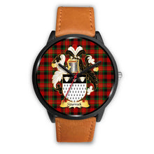 Load image into Gallery viewer, Sturrock Clans ,Pink Leather watch, leather steel watch, tartan watch, tartan watches, clan watch, scotland watch, merry christmas, cyber Monday, halloween, black Friday