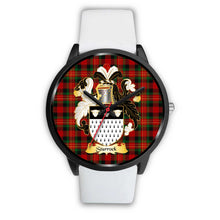 Load image into Gallery viewer, Sturrock Clans ,Silver Metal Mesh watch, leather steel watch, tartan watch, tartan watches, clan watch, scotland watch, merry christmas, cyber Monday, halloween, black Friday