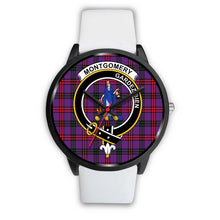 Load image into Gallery viewer, Montgomery Modern Clans ,Silver Metal Mesh watch, leather steel watch, tartan watch, tartan watches, clan watch, scotland watch, merry christmas, cyber Monday, halloween, black Friday