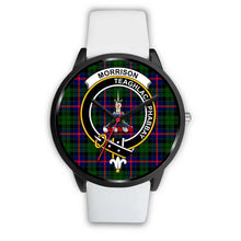 Load image into Gallery viewer, Morrison Modern Clans ,Silver Metal Mesh watch, leather steel watch, tartan watch, tartan watches, clan watch, scotland watch, merry christmas, cyber Monday, halloween, black Friday