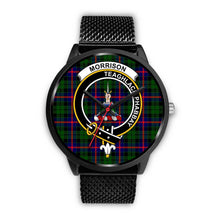 Load image into Gallery viewer, Morrison Modern Clans ,Rose Gold Metal Mesh watch, leather steel watch, tartan watch, tartan watches, clan watch, scotland watch, merry christmas, cyber Monday, halloween, black Friday