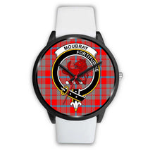 Load image into Gallery viewer, Moubray Clans ,Silver Metal Mesh watch, leather steel watch, tartan watch, tartan watches, clan watch, scotland watch, merry christmas, cyber Monday, halloween, black Friday
