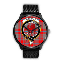 Load image into Gallery viewer, Moubray Clans ,Rose Gold Metal Mesh watch, leather steel watch, tartan watch, tartan watches, clan watch, scotland watch, merry christmas, cyber Monday, halloween, black Friday