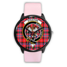 Load image into Gallery viewer, Straiton Clans ,Silver Metal Link watch, leather steel watch, tartan watch, tartan watches, clan watch, scotland watch, merry christmas, cyber Monday, halloween, black Friday