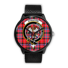 Load image into Gallery viewer, Straiton Clans ,Rose Gold Metal Mesh watch, leather steel watch, tartan watch, tartan watches, clan watch, scotland watch, merry christmas, cyber Monday, halloween, black Friday