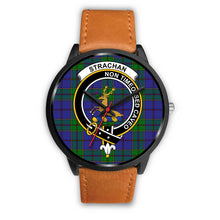 Load image into Gallery viewer, Strachan Clans ,Pink Leather watch, leather steel watch, tartan watch, tartan watches, clan watch, scotland watch, merry christmas, cyber Monday, halloween, black Friday