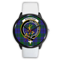 Load image into Gallery viewer, Strachan Clans ,Silver Metal Mesh watch, leather steel watch, tartan watch, tartan watches, clan watch, scotland watch, merry christmas, cyber Monday, halloween, black Friday