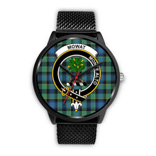 Load image into Gallery viewer, Mowat Clans ,Rose Gold Metal Mesh watch, leather steel watch, tartan watch, tartan watches, clan watch, scotland watch, merry christmas, cyber Monday, halloween, black Friday