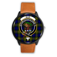 Load image into Gallery viewer, Muir Clans ,Pink Leather watch, leather steel watch, tartan watch, tartan watches, clan watch, scotland watch, merry christmas, cyber Monday, halloween, black Friday