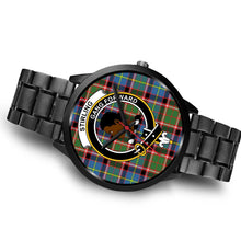 Load image into Gallery viewer, Stirling (of Keir) Clans ,Brown Leather watch, leather steel watch, tartan watch, tartan watches, clan watch, scotland watch, merry christmas, cyber Monday, halloween, black Friday