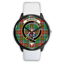 Load image into Gallery viewer, Muirhead Clans ,Silver Metal Mesh watch, leather steel watch, tartan watch, tartan watches, clan watch, scotland watch, merry christmas, cyber Monday, halloween, black Friday
