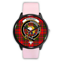Load image into Gallery viewer, Stewart of Appin Clans ,Silver Metal Link watch, leather steel watch, tartan watch, tartan watches, clan watch, scotland watch, merry christmas, cyber Monday, halloween, black Friday