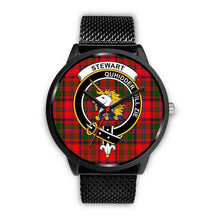 Load image into Gallery viewer, Stewart of Appin Clans ,Rose Gold Metal Mesh watch, leather steel watch, tartan watch, tartan watches, clan watch, scotland watch, merry christmas, cyber Monday, halloween, black Friday