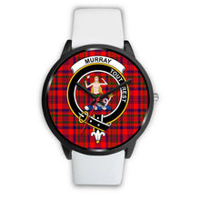 Load image into Gallery viewer, Murray (of Dysart) Clans ,Silver Metal Mesh watch, leather steel watch, tartan watch, tartan watches, clan watch, scotland watch, merry christmas, cyber Monday, halloween, black Friday