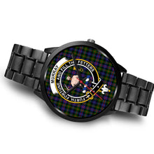 Load image into Gallery viewer, Murray of Atholl Modern Clans ,Brown Leather watch, leather steel watch, tartan watch, tartan watches, clan watch, scotland watch, merry christmas, cyber Monday, halloween, black Friday