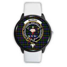 Load image into Gallery viewer, Murray of Atholl Modern Clans ,Silver Metal Mesh watch, leather steel watch, tartan watch, tartan watches, clan watch, scotland watch, merry christmas, cyber Monday, halloween, black Friday