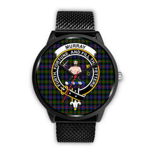 Load image into Gallery viewer, Murray of Atholl Modern Clans ,Rose Gold Metal Mesh watch, leather steel watch, tartan watch, tartan watches, clan watch, scotland watch, merry christmas, cyber Monday, halloween, black Friday