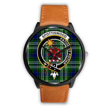 Load image into Gallery viewer, Spottiswood Clans ,Pink Leather watch, leather steel watch, tartan watch, tartan watches, clan watch, scotland watch, merry christmas, cyber Monday, halloween, black Friday