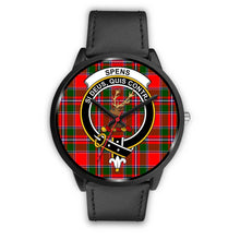 Load image into Gallery viewer, Spens Modern Clans ,Black Metal Mesh watch, leather steel watch, tartan watch, tartan watches, clan watch, scotland watch, merry christmas, cyber Monday, halloween, black Friday