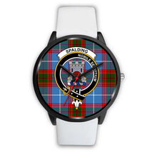 Load image into Gallery viewer, Spalding Clans ,Silver Metal Mesh watch, leather steel watch, tartan watch, tartan watches, clan watch, scotland watch, merry christmas, cyber Monday, halloween, black Friday
