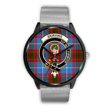 Load image into Gallery viewer, Skirving Clans ,Rose Gold Metal Link watch, leather steel watch, tartan watch, tartan watches, clan watch, scotland watch, merry christmas, cyber Monday, halloween, black Friday