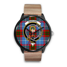 Load image into Gallery viewer, Skirving Clans ,Brown Leather watch, leather steel watch, tartan watch, tartan watches, clan watch, scotland watch, merry christmas, cyber Monday, halloween, black Friday