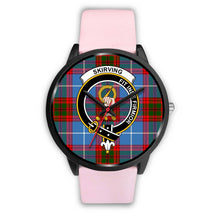 Load image into Gallery viewer, Skirving Clans ,Silver Metal Link watch, leather steel watch, tartan watch, tartan watches, clan watch, scotland watch, merry christmas, cyber Monday, halloween, black Friday