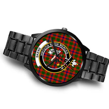 Load image into Gallery viewer, Skene Modern Clans ,Brown Leather watch, leather steel watch, tartan watch, tartan watches, clan watch, scotland watch, merry christmas, cyber Monday, halloween, black Friday