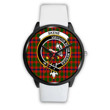 Load image into Gallery viewer, Skene Modern Clans ,Silver Metal Mesh watch, leather steel watch, tartan watch, tartan watches, clan watch, scotland watch, merry christmas, cyber Monday, halloween, black Friday
