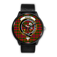 Load image into Gallery viewer, Skene Modern Clans ,Rose Gold Metal Mesh watch, leather steel watch, tartan watch, tartan watches, clan watch, scotland watch, merry christmas, cyber Monday, halloween, black Friday