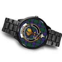Load image into Gallery viewer, Sinclair Hunting Modern Clans ,Brown Leather watch, leather steel watch, tartan watch, tartan watches, clan watch, scotland watch, merry christmas, cyber Monday, halloween, black Friday