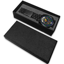 Load image into Gallery viewer, Sinclair Hunting Modern Clans ,White Leather watch, leather steel watch, tartan watch, tartan watches, clan watch, scotland watch, merry christmas, cyber Monday, halloween, black Friday