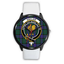 Load image into Gallery viewer, Sinclair Hunting Modern Clans ,Silver Metal Mesh watch, leather steel watch, tartan watch, tartan watches, clan watch, scotland watch, merry christmas, cyber Monday, halloween, black Friday