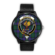 Load image into Gallery viewer, Sinclair Hunting Modern Clans ,Rose Gold Metal Mesh watch, leather steel watch, tartan watch, tartan watches, clan watch, scotland watch, merry christmas, cyber Monday, halloween, black Friday