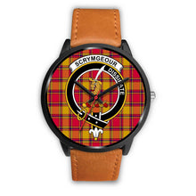 Load image into Gallery viewer, Scrymgeour Clans ,Pink Leather watch, leather steel watch, tartan watch, tartan watches, clan watch, scotland watch, merry christmas, cyber Monday, halloween, black Friday