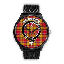 Load image into Gallery viewer, Scrymgeour Clans ,Rose Gold Metal Mesh watch, leather steel watch, tartan watch, tartan watches, clan watch, scotland watch, merry christmas, cyber Monday, halloween, black Friday
