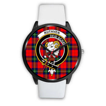 Load image into Gallery viewer, Ruthven Modern Clans ,Silver Metal Mesh watch, leather steel watch, tartan watch, tartan watches, clan watch, scotland watch, merry christmas, cyber Monday, halloween, black Friday