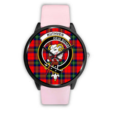 Load image into Gallery viewer, Ruthven Modern Clans ,Silver Metal Link watch, leather steel watch, tartan watch, tartan watches, clan watch, scotland watch, merry christmas, cyber Monday, halloween, black Friday