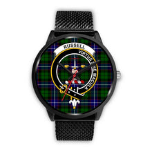 Load image into Gallery viewer, Russell Clans ,Rose Gold Metal Mesh watch, leather steel watch, tartan watch, tartan watches, clan watch, scotland watch, merry christmas, cyber Monday, halloween, black Friday